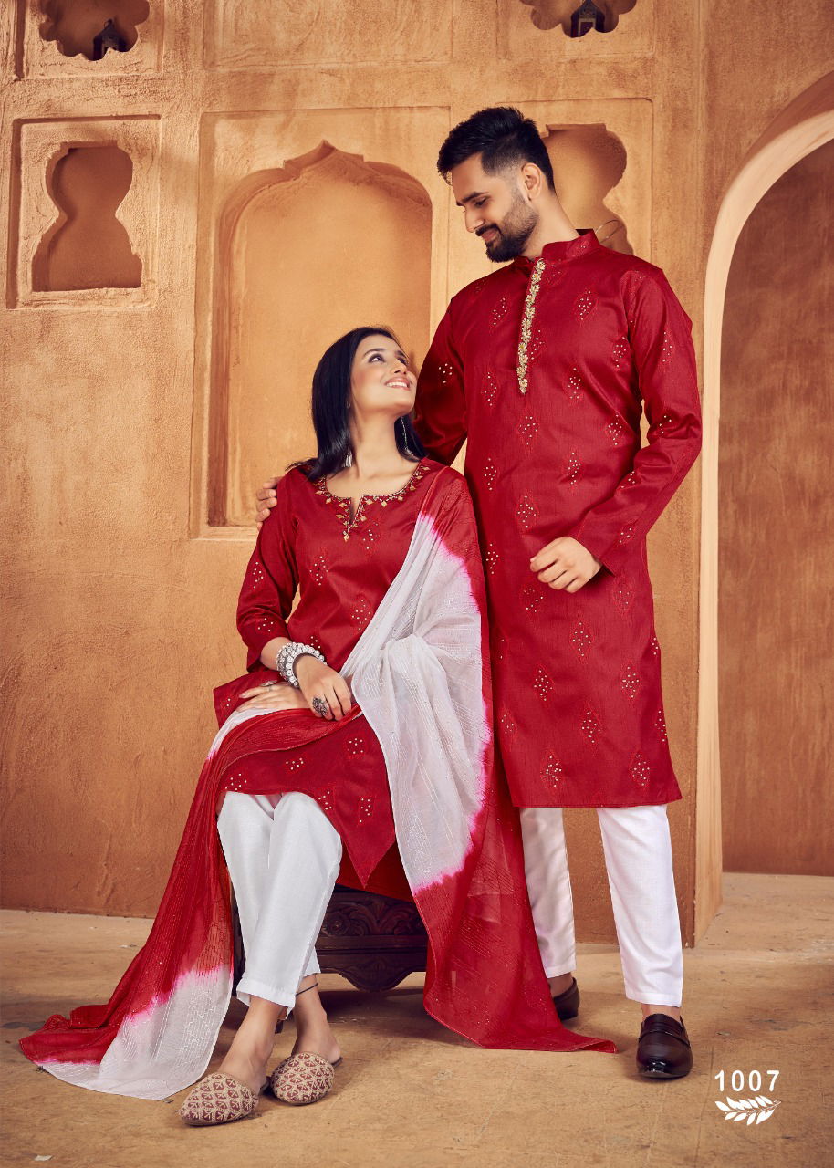 Royal Couple 11 Heavy Jacquard Silk Fancy Festive Wear Designer Couple Collection